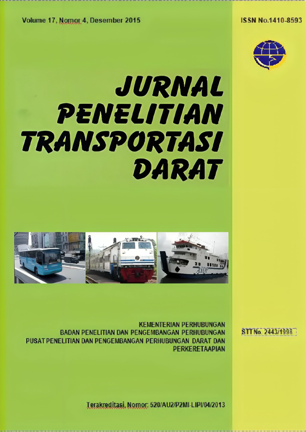 Jurnal Penelitian Transportasi Darat