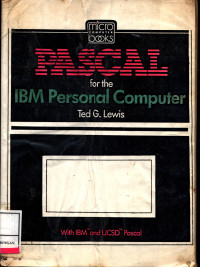 Image of Pascal For The Ibm Personal Computer