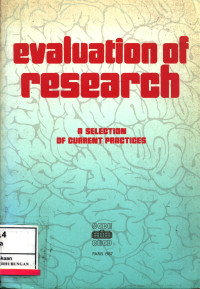 Image of Evaluation Of Research :  A Selection Of Current Practices