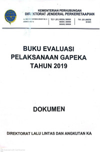 Image of Buku evaluasi plekasanaan gapeka tahun 2019 : dokumen