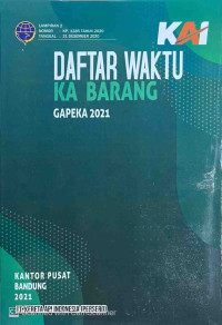 Image of Daftar waktu ka barang gapeka 2021