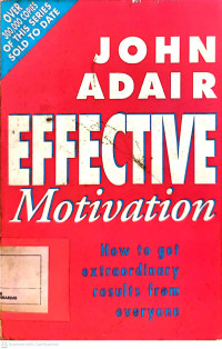 Image of Effective motivation : how to get extraordinary everyone